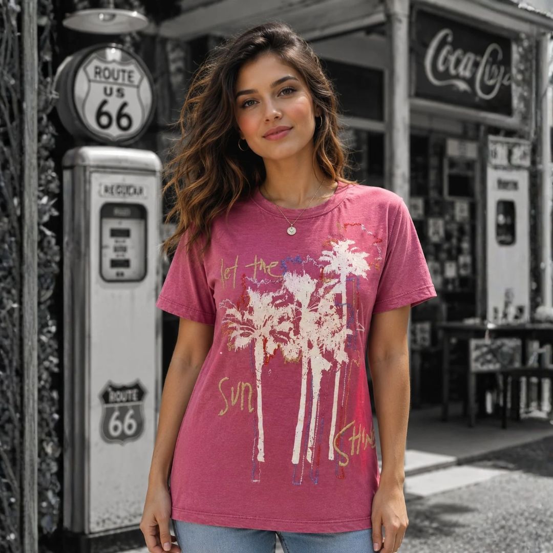 Cotton Tshirt with Embroidery