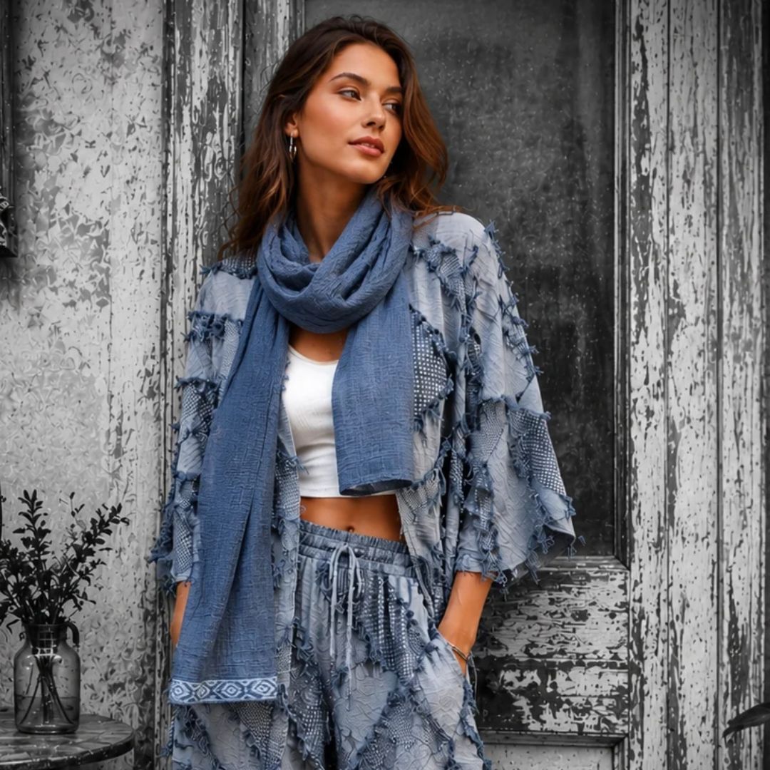Cotton Scarfs with Block Printing