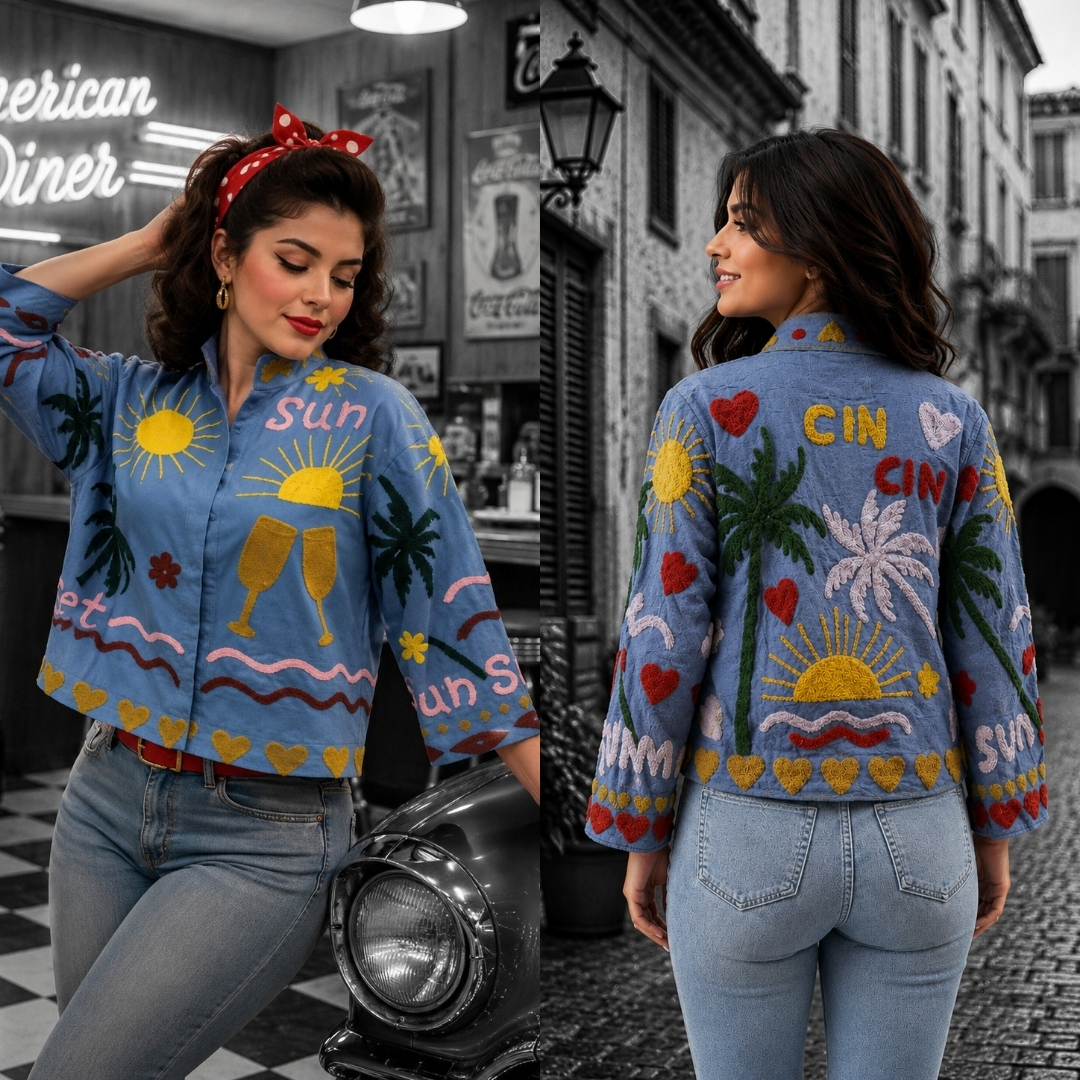100% Cotton Jacket with Emroidery