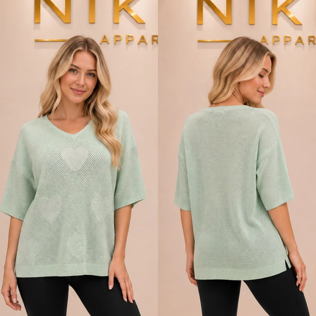 Knit Sweater/Top with Bead work