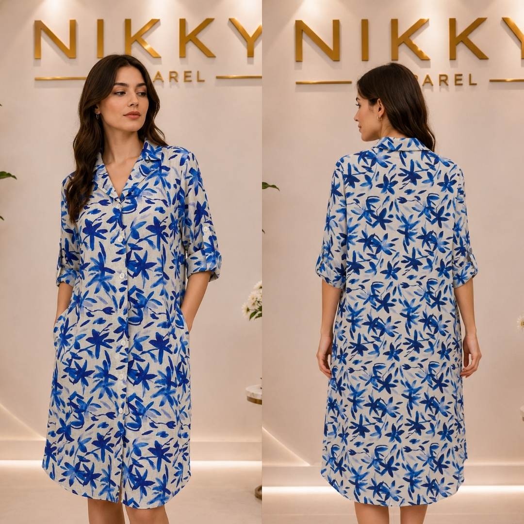 Printed Long Shirt /Dress